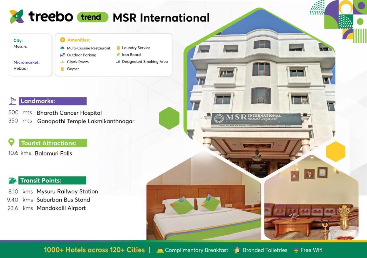 Treebo Trend Msr International - Hebbal Hotel Mysore Bagian luar foto